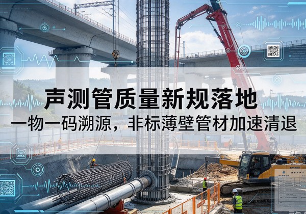 桥西声测管质量新规落地，一物一码溯源，非标薄壁管材加速清退