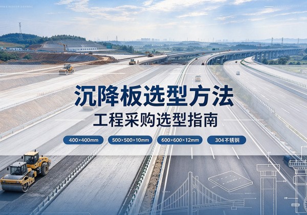 桥西沉降板选择方法